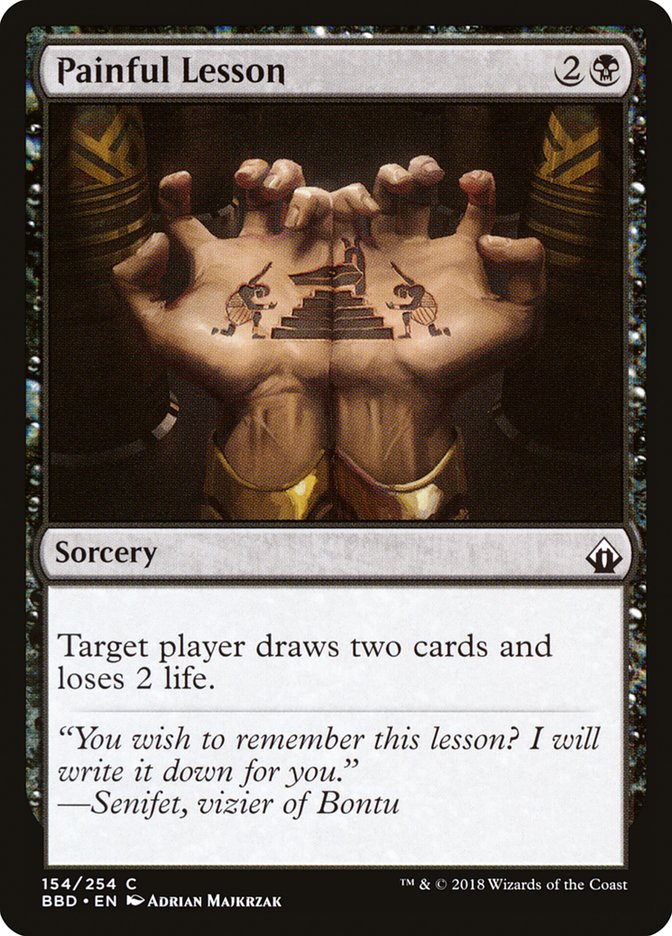 Painful Lesson [Battlebond] Magic: The Gathering