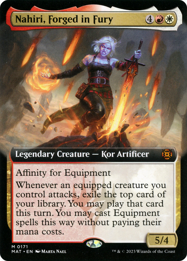 Nahiri, Forged in Fury (Extended Art) [March of the Machine: The Aftermath] Magic: The Gathering