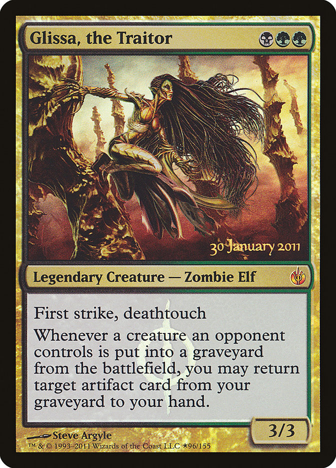 Glissa, the Traitor [Mirrodin Besieged Prerelease Promos] Magic: The Gathering