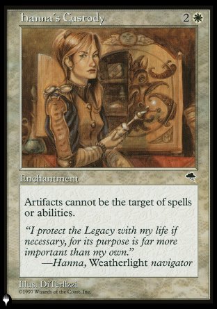 Hanna's Custody [The List] Magic: The Gathering