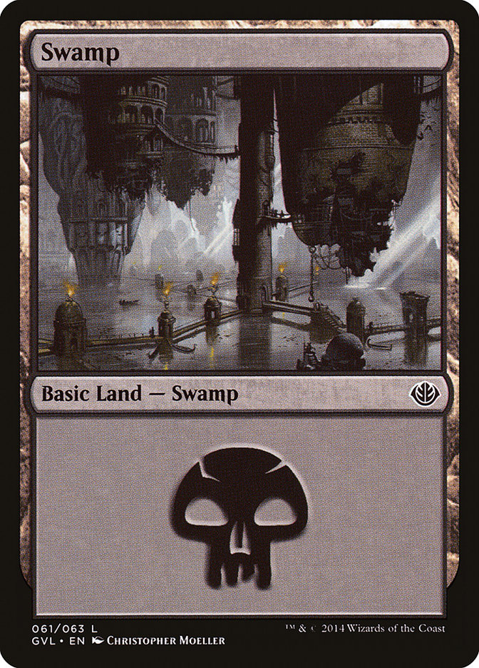Swamp (61) (Garruk vs. Liliana) [Duel Decks Anthology] Magic: The Gathering