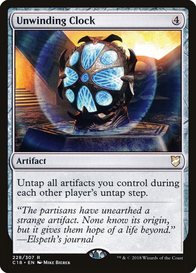 Unwinding Clock [Commander 2018] Magic: The Gathering