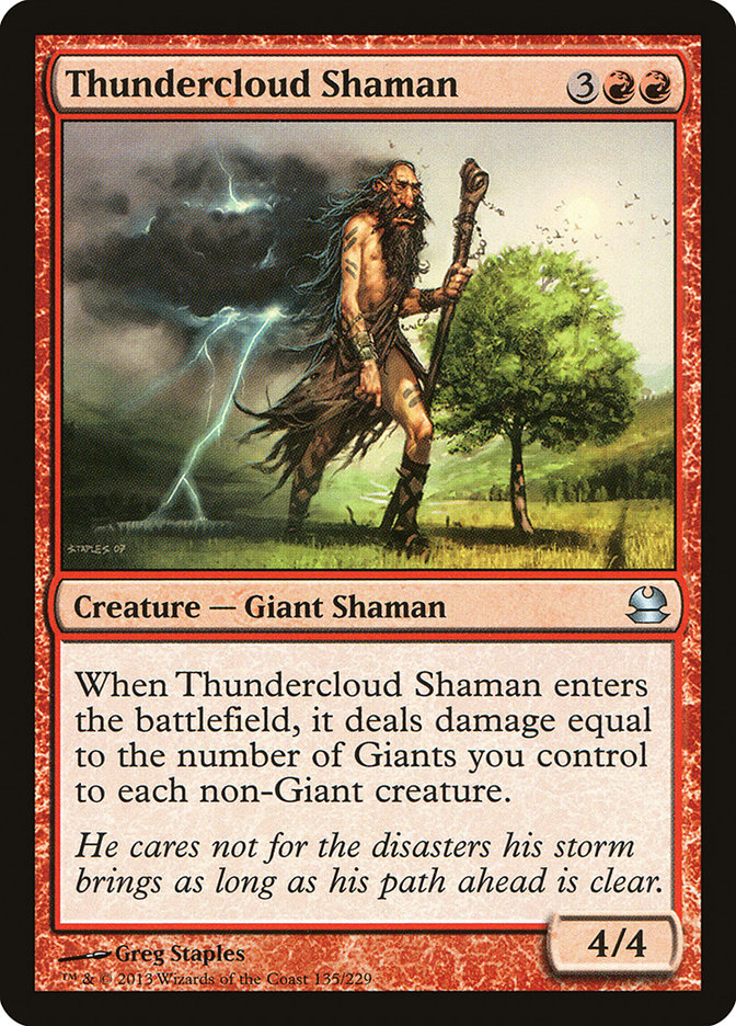 Thundercloud Shaman [Modern Masters] Magic: The Gathering