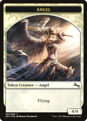 Angel // Angel Double-Sided Token [Unstable Tokens] Magic: The Gathering