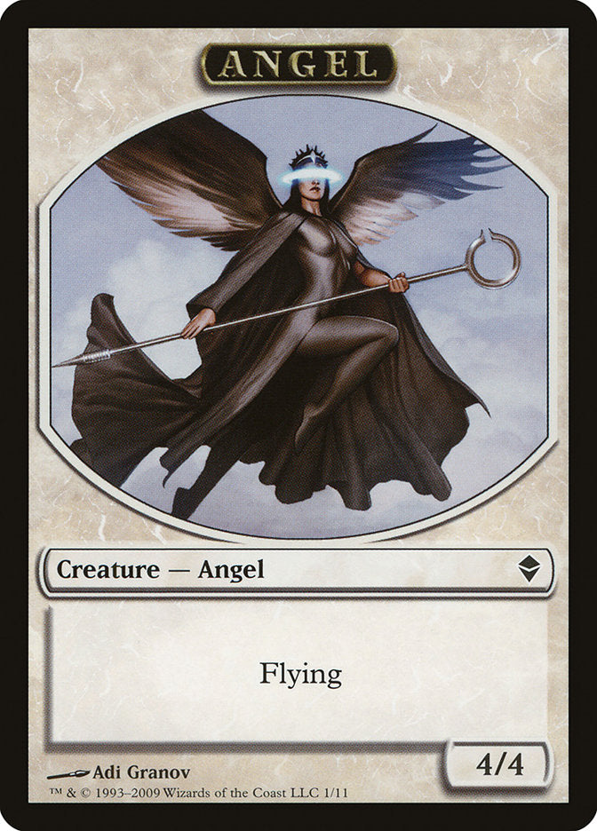 Angel Token [Zendikar Tokens] Magic: The Gathering