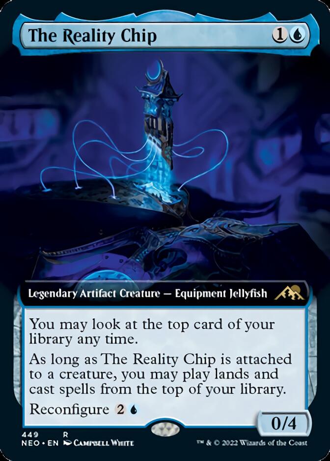 The Reality Chip (Extended Art) [Kamigawa: Neon Dynasty] Magic: The Gathering