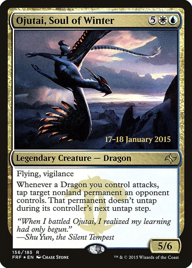Ojutai, Soul of Winter [Fate Reforged Prerelease Promos] Magic: The Gathering