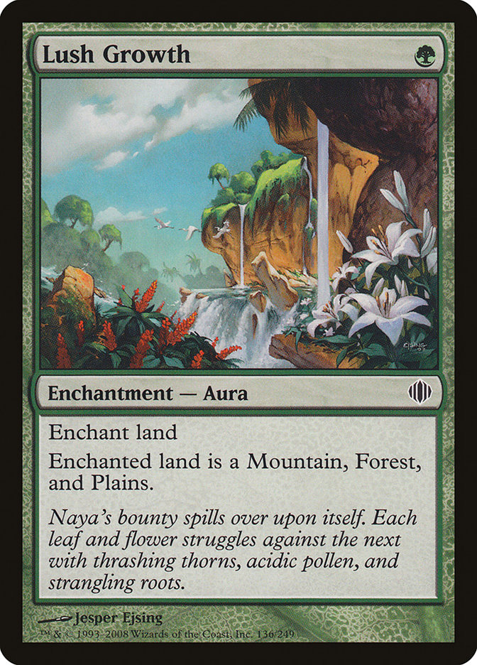 Lush Growth [Shards of Alara] Magic: The Gathering