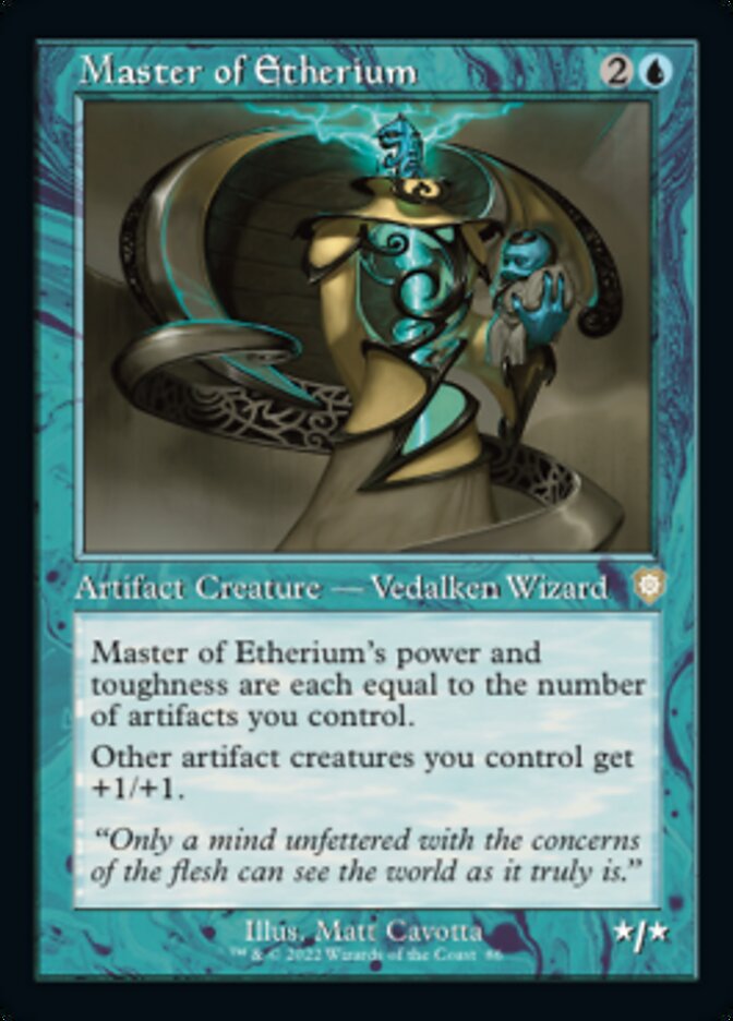 Master of Etherium (Retro) [The Brothers' War Commander] Magic: The Gathering