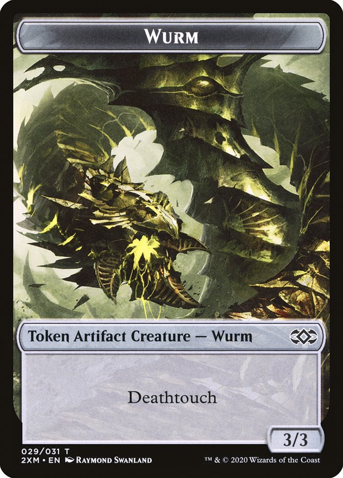 Ooze // Wurm (029) Double-Sided Token [Double Masters Tokens] Magic: The Gathering