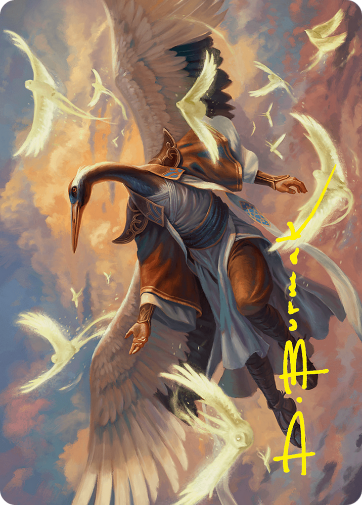 Kykar, Zephyr Awakener Art Card (16/54) (Gold-Stamped Signature) [Foundations Art Series] Magic: The Gathering