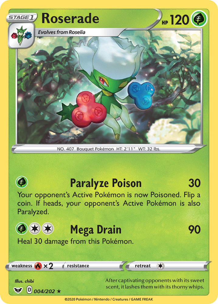 Roserade (004/202) [Sword & Shield: Base Set] Pokémon