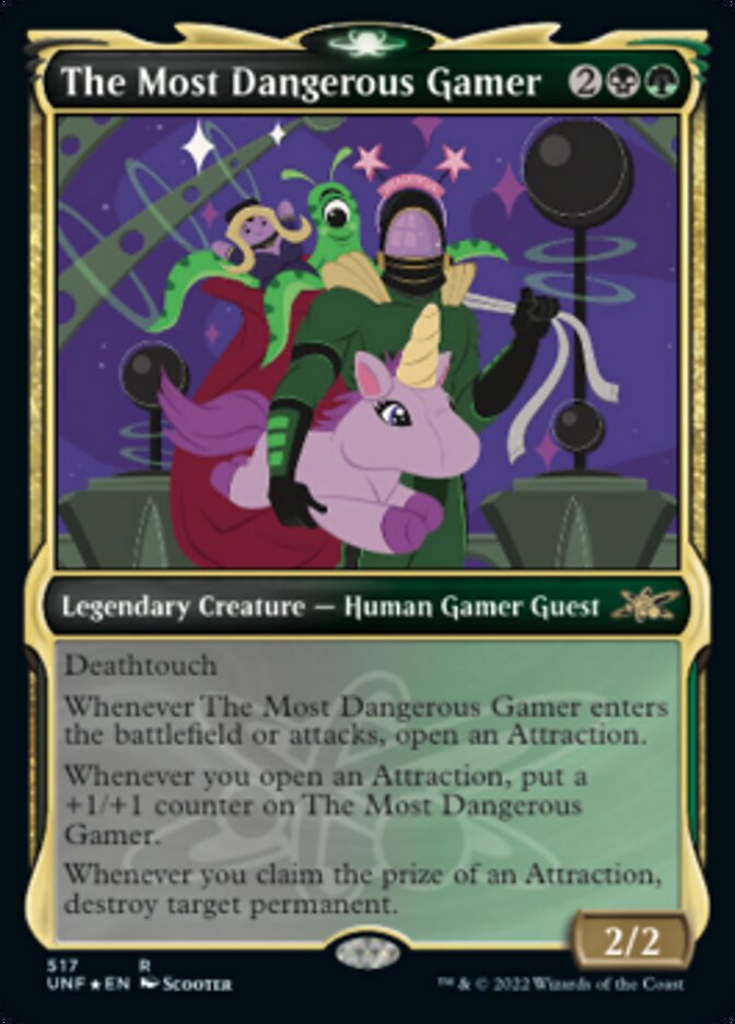 The Most Dangerous Gamer (Showcase) (Galaxy Foil) [Unfinity] Magic: The Gathering