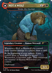 NOT A WOLF - Tovolar, Dire Overlord [Secret Lair Drop Series] Magic: The Gathering