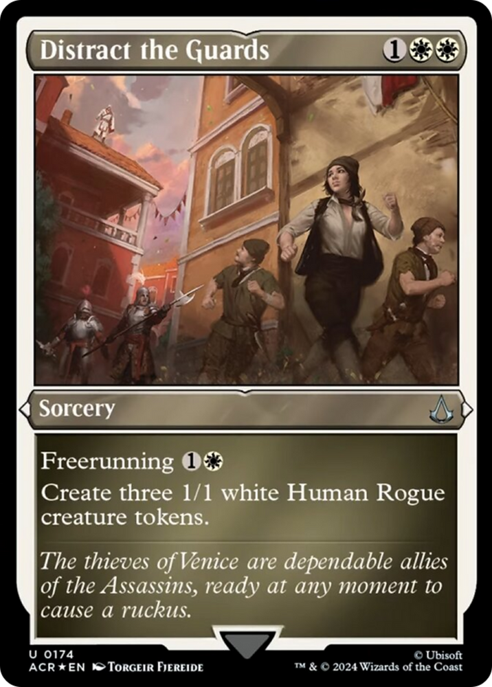 Distract the Guards (Foil Etched) [Assassin's Creed] Magic: The Gathering