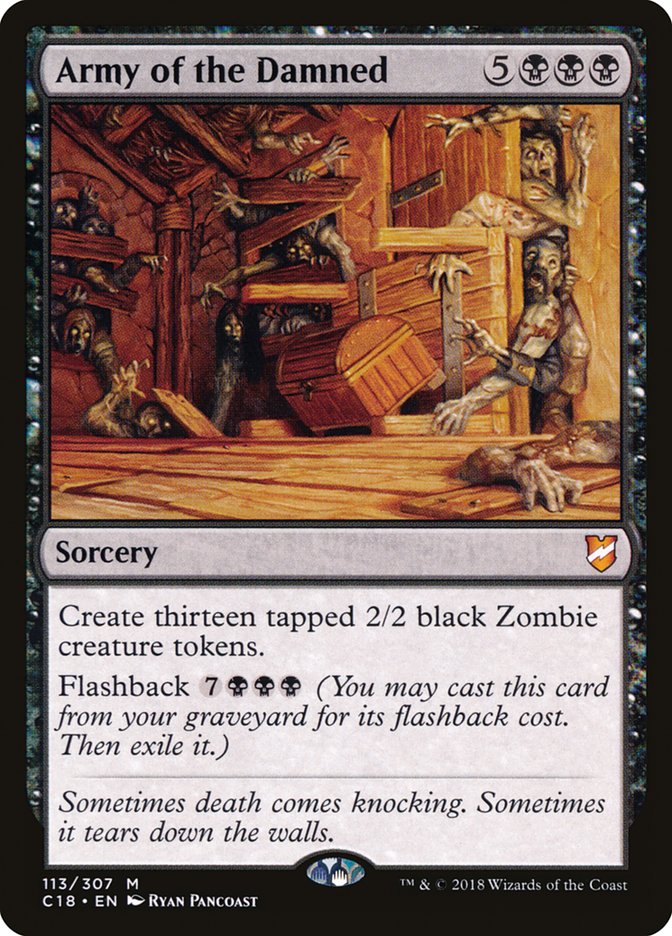 Army of the Damned [Commander 2018] Magic: The Gathering