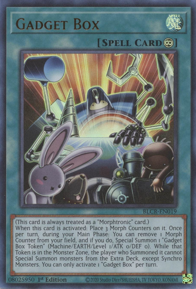 Gadget Box [BLCR-EN019] Ultra Rare - Yugioh Cards For Your TCG Needs!