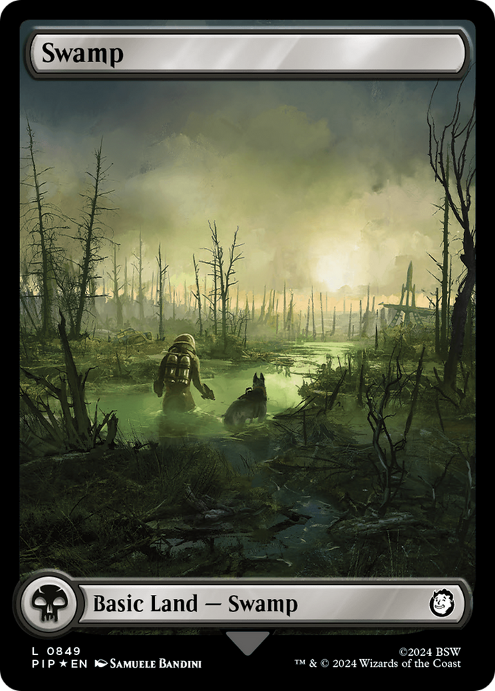 Swamp (0849) (Surge Foil) [Fallout] Magic: The Gathering