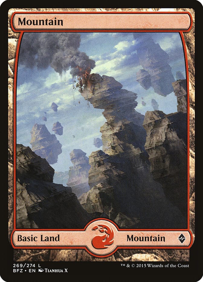 Mountain (269) (Full Art) [Battle for Zendikar] Magic: The Gathering