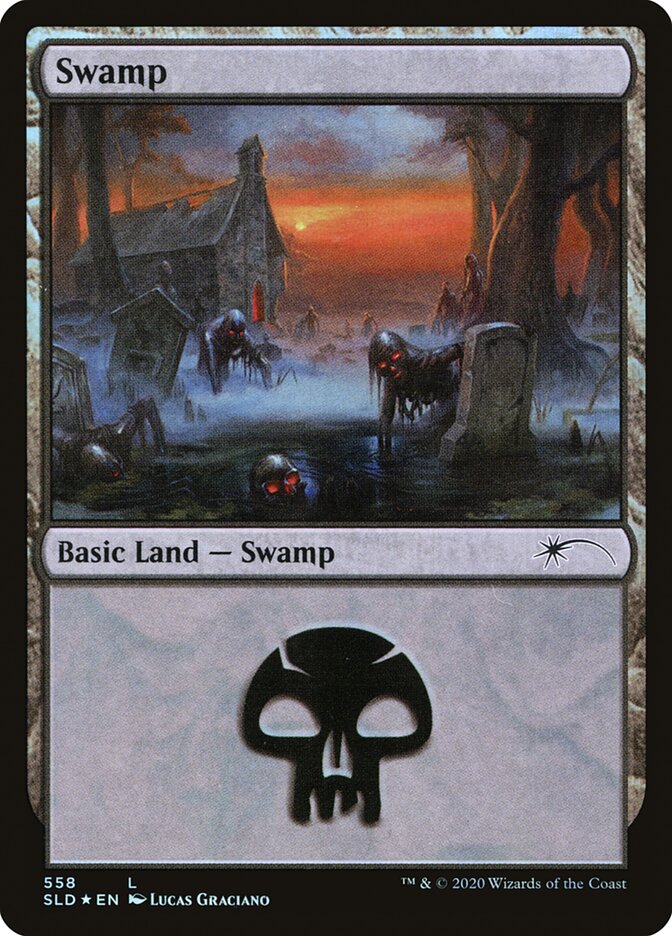 Swamp (Reanimated) (558) [Secret Lair Drop Promos] Magic: The Gathering