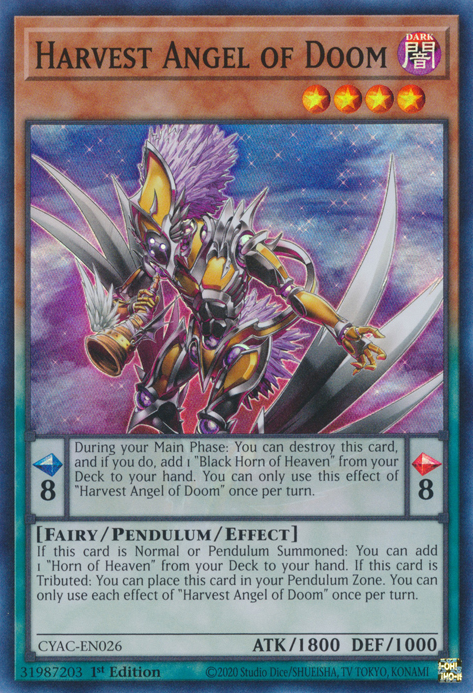 Harvest Angel of Doom [CYAC-EN026] Super Rare - Yugioh Cards For Your TCG Needs!