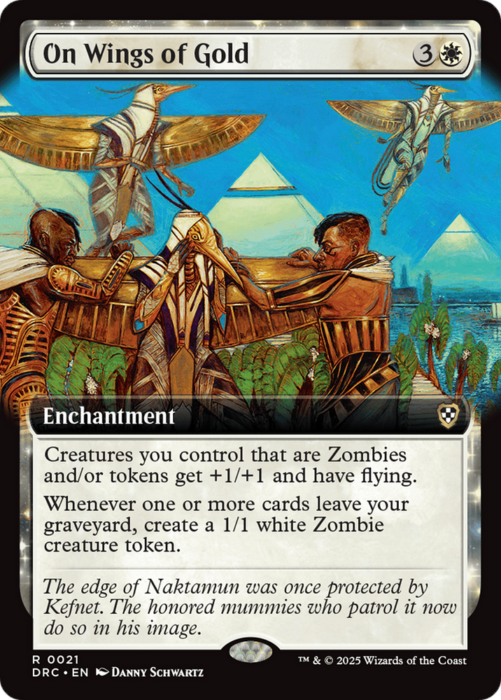 On Wings of Gold (Extended Art) [Aetherdrift Commander] Magic: The Gathering
