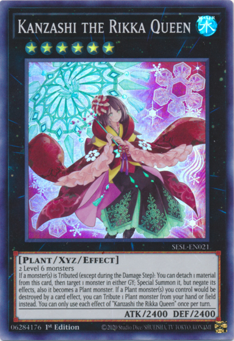 Kanzashi the Rikka Queen [SESL-EN021] Super Rare - Yugioh Cards For Your TCG Needs!
