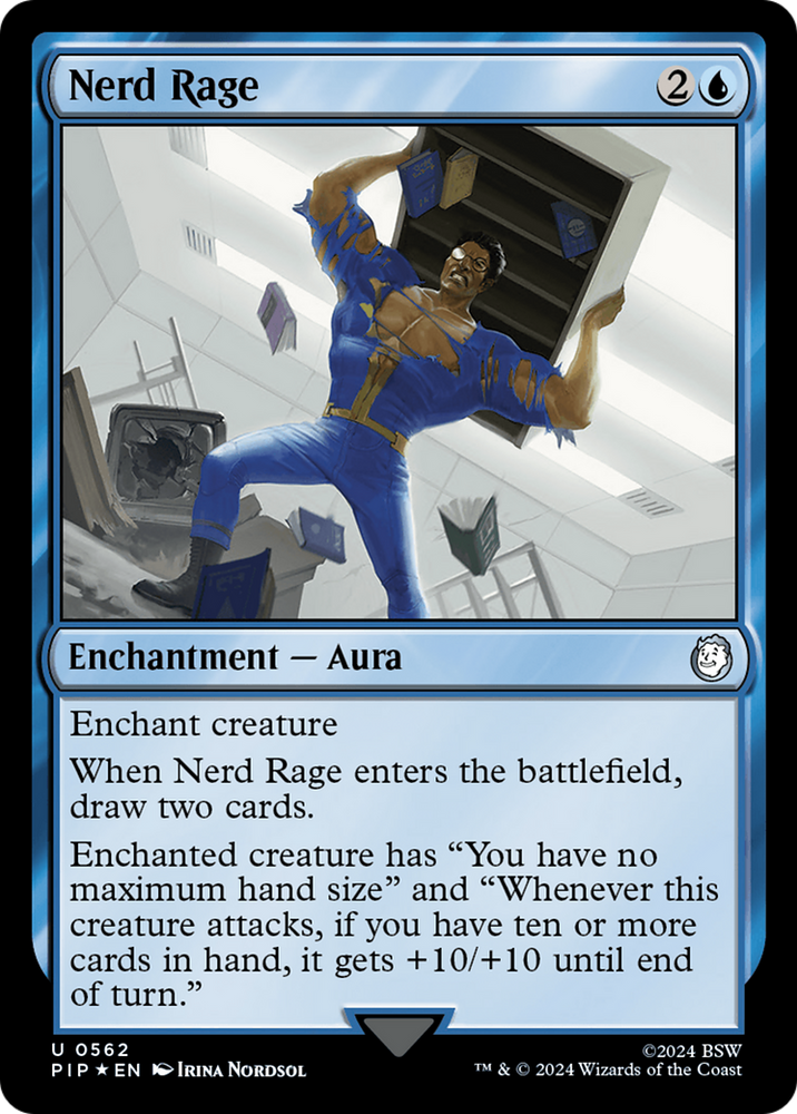 Nerd Rage (Surge Foil) [Fallout] Magic: The Gathering
