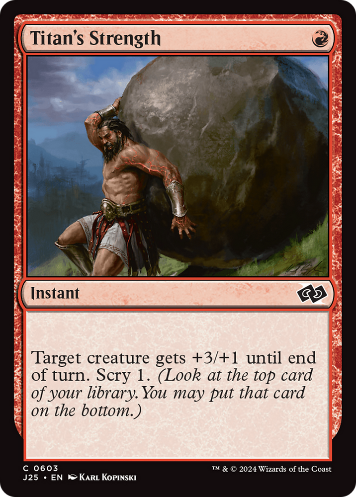Titan's Strength [Foundations Jumpstart] Magic: The Gathering