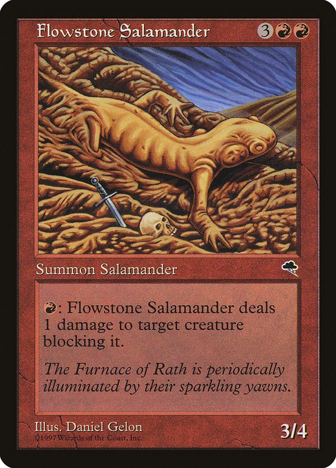 Flowstone Salamander [Tempest] Magic: The Gathering