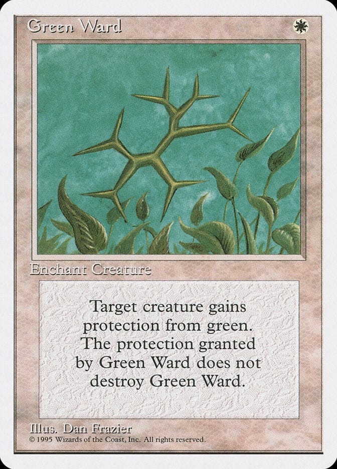 Green Ward [Fourth Edition] Magic: The Gathering