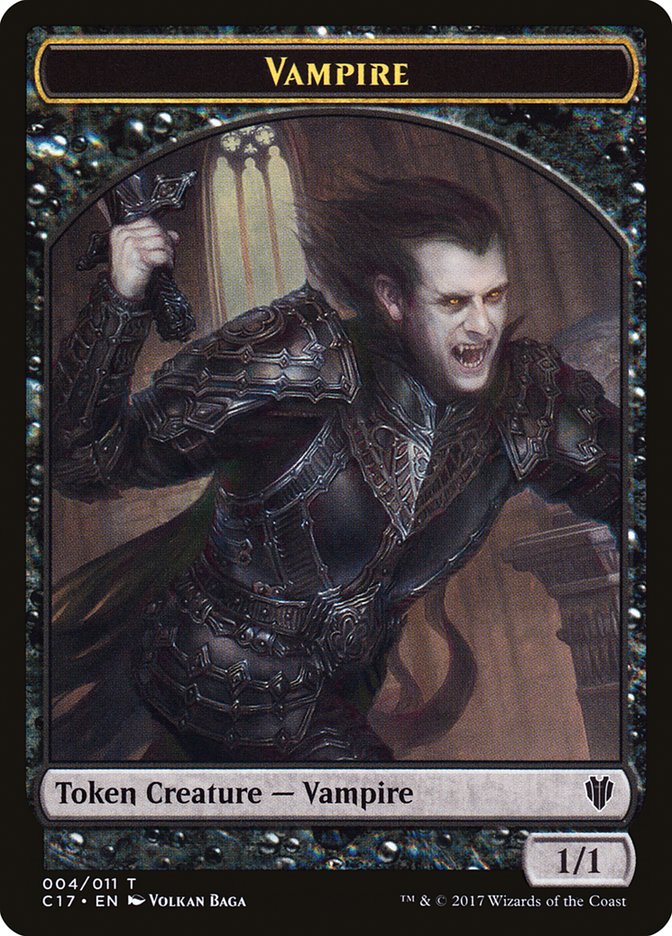 Eldrazi Spawn // Vampire Double-Sided Token [Commander 2017 Tokens] Magic: The Gathering