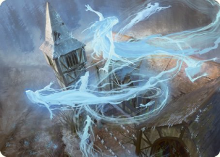 Hallowed Haunting Art Card [Innistrad: Crimson Vow Art Series] Magic: The Gathering