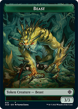 Beast // Beast Double-Sided Token [Starter Commander Decks] Magic: The Gathering