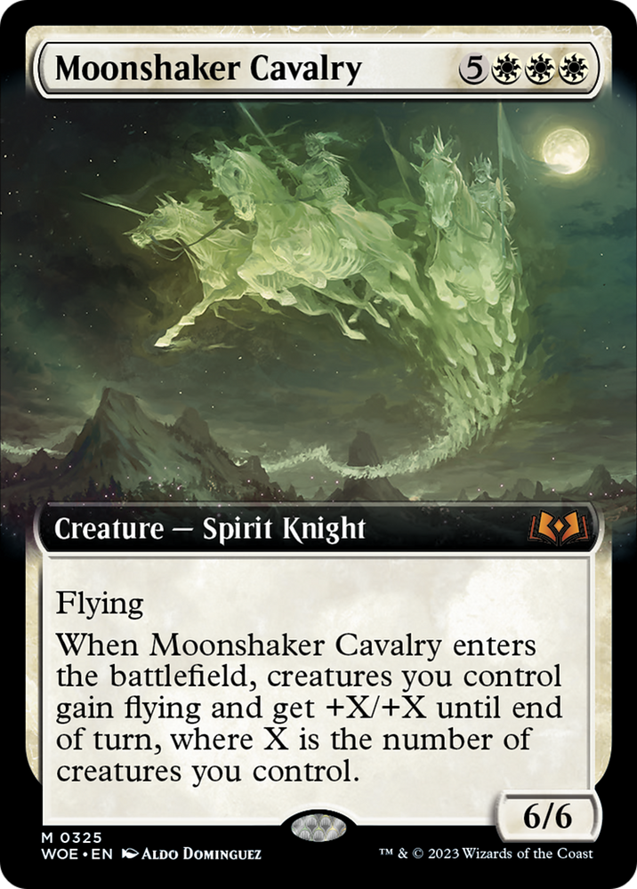 Moonshaker Cavalry (Extended Art) [Wilds of Eldraine] Magic: The Gathering
