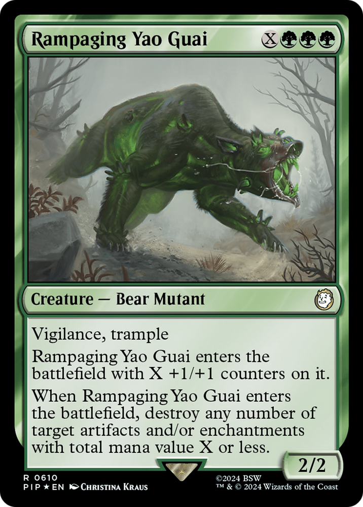 Rampaging Yao Guai (Surge Foil) [Fallout] Magic: The Gathering