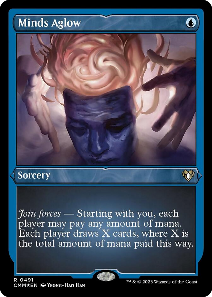 Minds Aglow (Foil Etched) [Commander Masters] Magic: The Gathering
