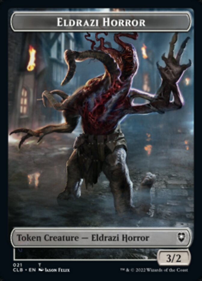 Horror // Eldrazi Horror Double-Sided Token [Commander Legends: Battle for Baldur's Gate Tokens] Magic: The Gathering
