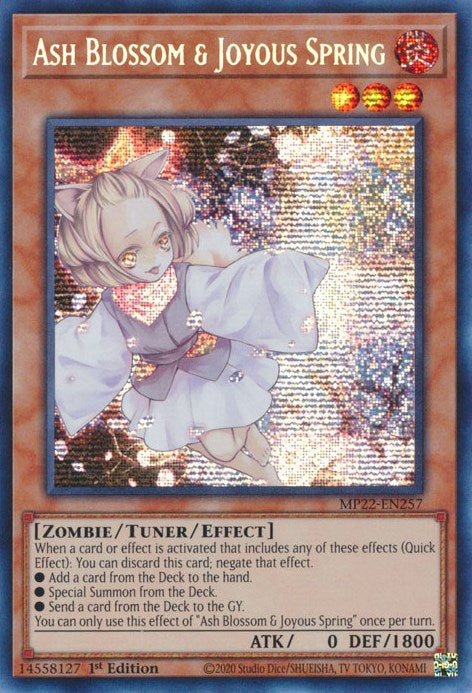 Ash Blossom & Joyous Spring [MP22-EN257] Prismatic Secret Rare - Yugioh Cards For Your TCG Needs!