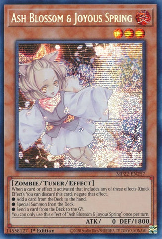 Ash Blossom & Joyous Spring [MP22-EN257] Prismatic Secret Rare - Yugioh Cards For Your TCG Needs!