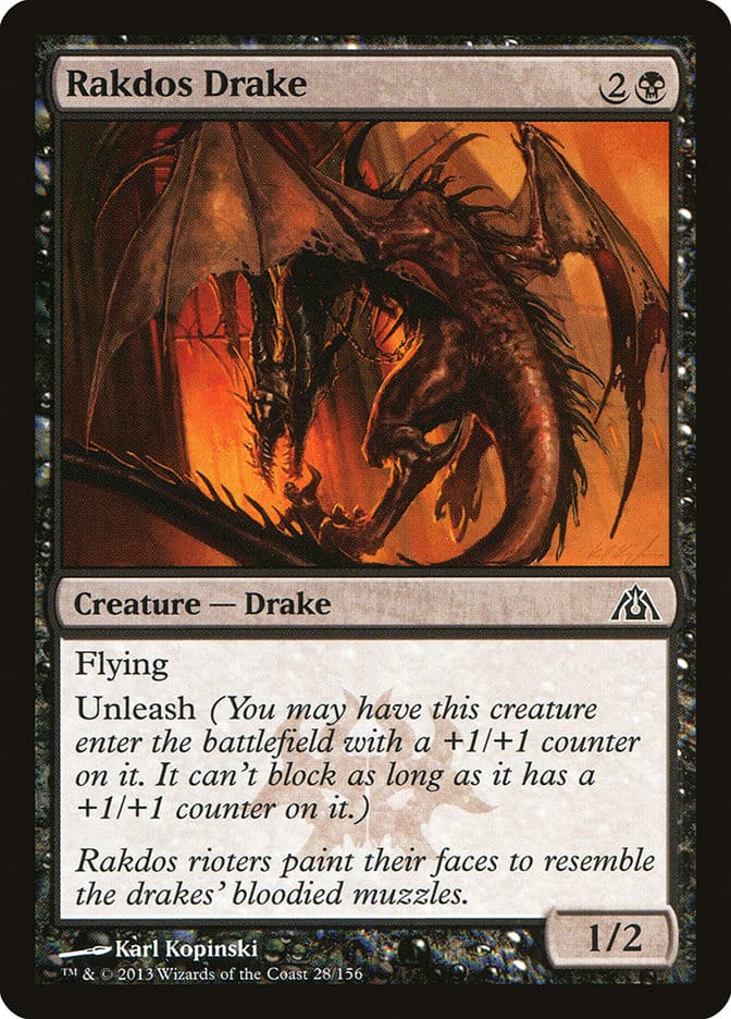 Rakdos Drake [Dragon's Maze] Magic: The Gathering