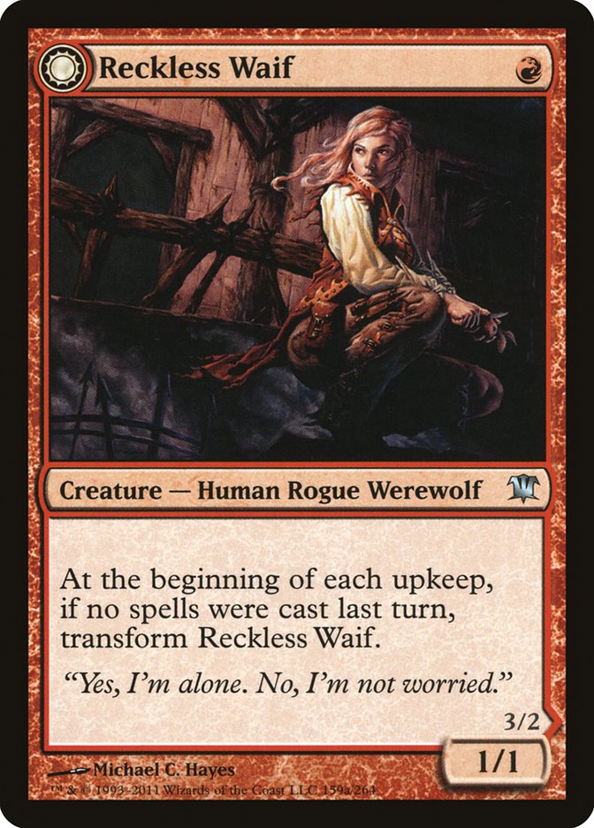 Reckless Waif // Merciless Predator [Innistrad] Magic: The Gathering
