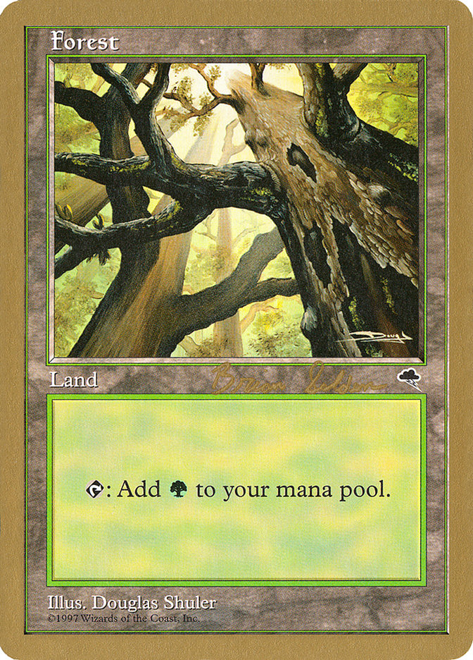 Forest (bs347) (Brian Selden) [World Championship Decks 1998] Magic: The Gathering