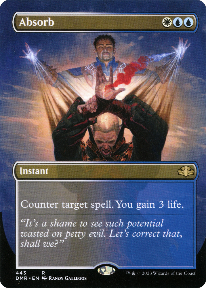 Absorb (Borderless Alternate Art) [Dominaria Remastered] Magic: The Gathering