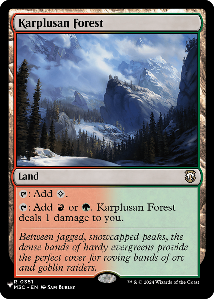Karplusan Forest (M3C) [The List] Magic: The Gathering