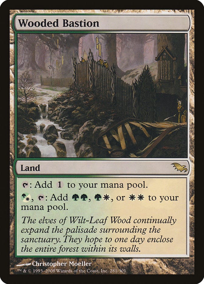 Wooded Bastion [Shadowmoor] Magic: The Gathering
