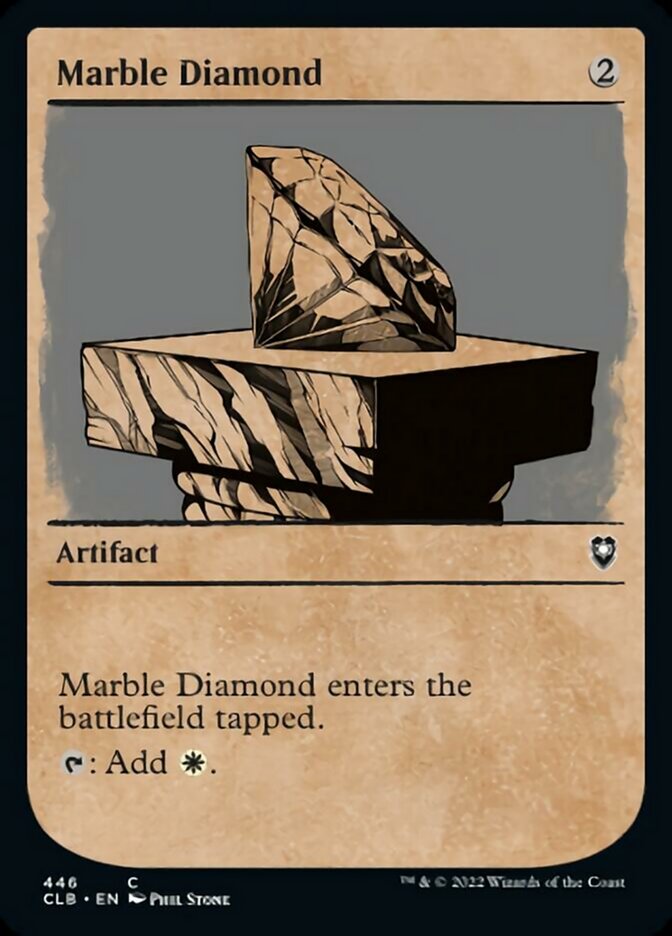 Marble Diamond (Showcase) [Commander Legends: Battle for Baldur's Gate] Magic: The Gathering