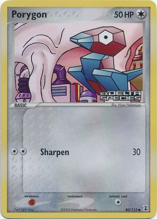 Porygon (80/113) (Stamped) [EX: Delta Species] Pokémon