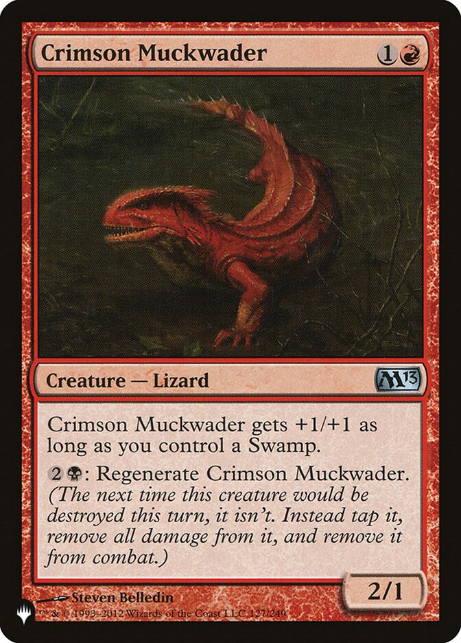 Crimson Muckwader [The List] Magic: The Gathering
