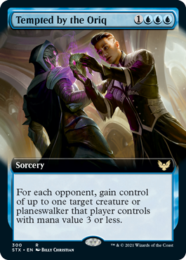 Tempted by the Oriq (Extended Art) [Strixhaven: School of Mages] Magic: The Gathering